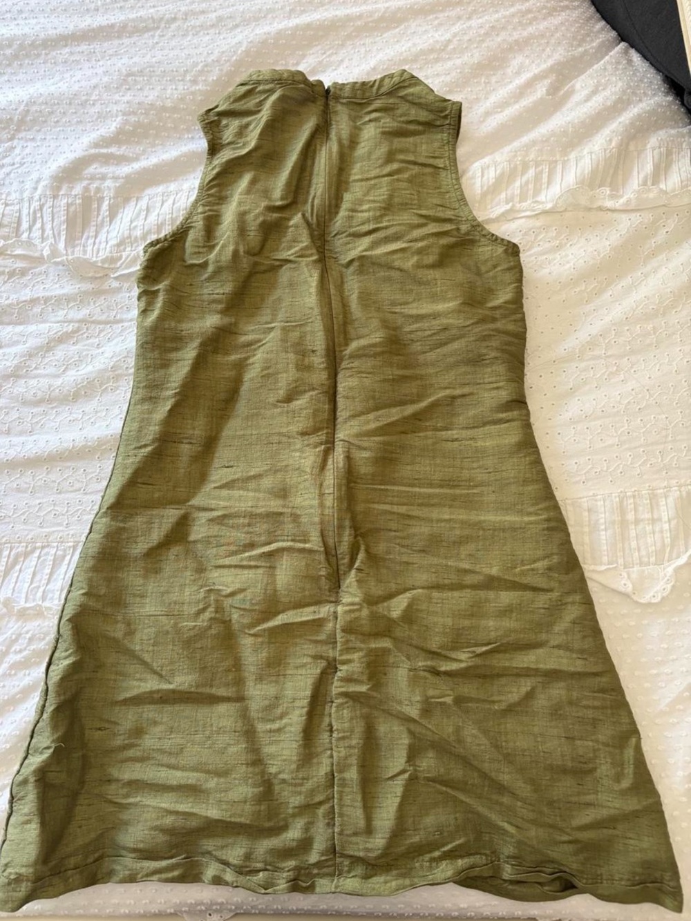 Julia amory Jane silk Olive Mini dress
